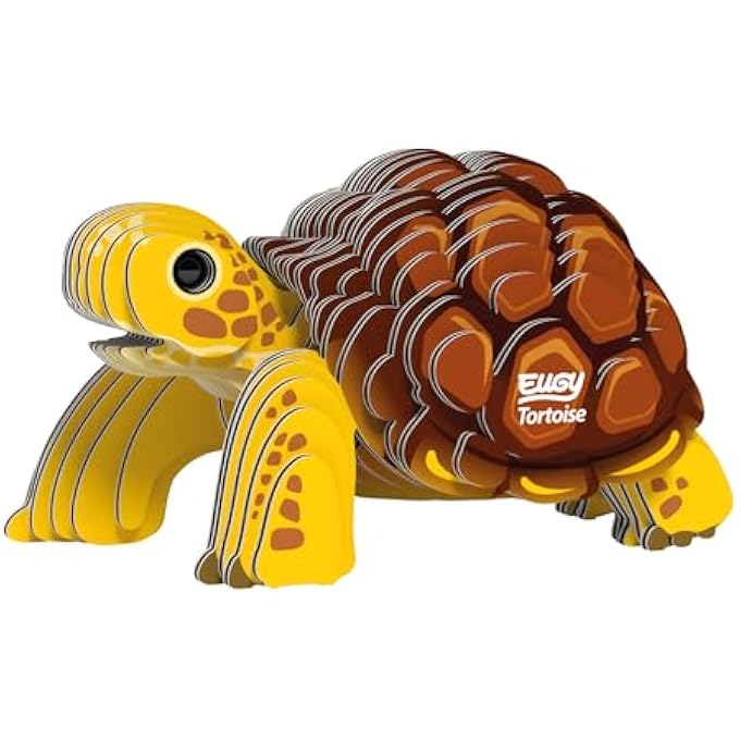 650104 LAND TURTLE, 3D ANIMAL PUZZLE FOR CHILDREN AND ADULTS TO ASSEMBLE, DIY ANIMAL FIGURE, CRAFT SET FROM 6 YEARS - Image 1